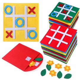 12 Pack Tic Tac Toe Mini Board Games Toys for Kids and Family, Birthday Party Favors Goodie Bag Stuffers for Kids, Bulk Gifts for Students
