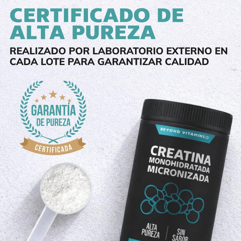 Creatina Monohidratada Micronizada Polvo Pre Workout 100 Alta Pureza Certificada