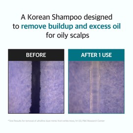 RYO Deep Cleansing Shampoo with Korean Ginseng & Caffeine - Cooling and Refreshing for Oily Scalp, Hair Loss Care, Anti-Dandruff, Sebum Control, 16 Fl Oz.