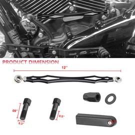 Shift Linkage Gear Shifter Levers for Harley Touring Electra Street Road Wide Tour Glide Road King Trike(Diamond&Black)
