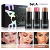 3PCS Gesicht Kontur Sticks Set, Kontur Stick mit Highlighter, Bronzer