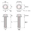 5pcs Titanium Bolts M8x 15 20 25 30 35 40