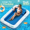 Premium Inflatable Tanning Pool Lounger | XL Inflatable Tanning Bed