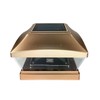 6x6 Copper Post Cap Light Solar Powered LED Bright SMD