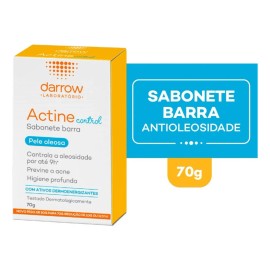 Barra Limpiadora Dermatológica Darrow Actine Oil Control Para Piel Mixta a Grasa 70g​