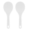 Cionyce 2PCS Plastic Rice Paddle Spoon Rice Scoop, Non-Stick Rice