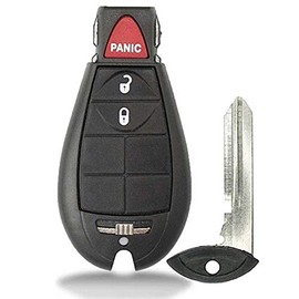 1 New Keyless Entry 3 Buttons Remote Start Car Key Fob Fobik M3N5WY783X, IYZ-C01C 56046707AE for Town Country Dodge Challenger Charger Durango Grand Caravan Journey & Ram