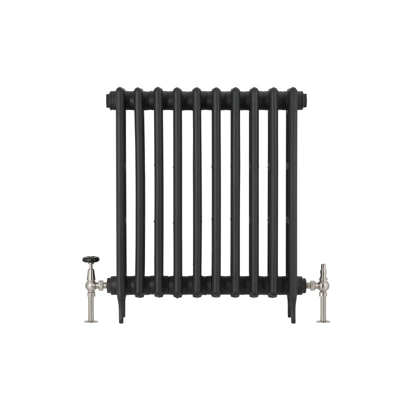 UK-20 BRN Arroll traditional manual Radiator valve in brushed nickel