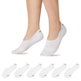 Snocks 6 Pairs of No Show Socks Women & Men - Non Slip Invisible Socks Men & Women Suitable As Loafer Socks & Socks for Flats