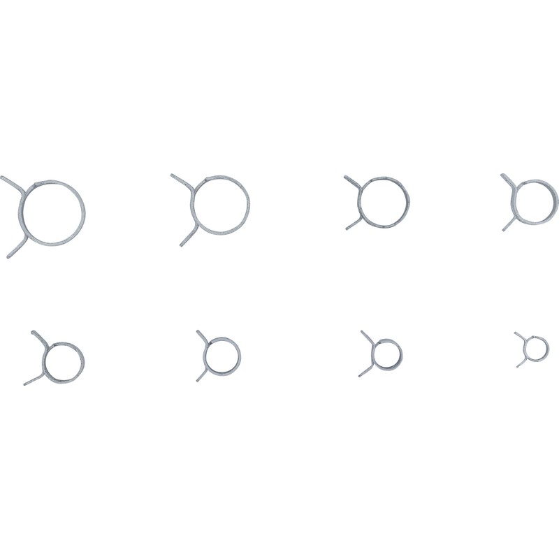 BGS 9475 | Spring Strip Hose Clamp Assortment | 80