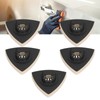 5PCS Wool Polishing Pad with Alloy Steel Base Triangular Felt