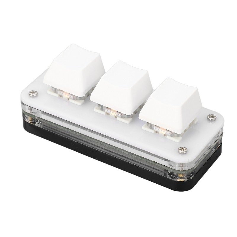 3 Key Mini Keypad USB Mechanical Gaming Programmable Macro Keyboard