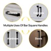 Black Cabinet Handles 5 Inch Hole to Hole - Bar