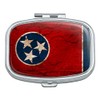 Rustic Distressed Tennessee State Flag Rectangle Pill Case Trinket Gift