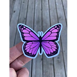 Purple Butterfly Sticker, Laptop Sticker, Water Bottle Sticker, Phone Sticker, Window Sticker, Butterfly Sticker, Pink Butterfly Sticker, Cute Sticker