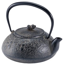 Ikenaga Ironworks Nambu Ironware Teapot, Made in Japan, 0.4L Iron Teapot, Iron Supplement, Tea Holder, Hisago