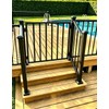 48" W x 36" H Outdoor Deck Railing Kit, Black