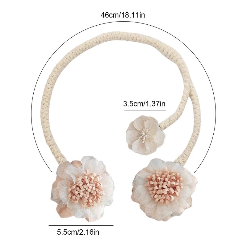 Cute Curtains Tiebacks | Artificial Twist Bough Flower Curtains Holdbacks