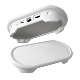 Hi Color Silicone Protective Cover for Google TV Streamer 4K Streaming Device 2024, Protective Google TV Streamer Box Sleeve (White)