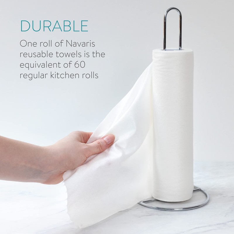 Navaris Viscose Kitchen Roll Set of 2 Washable Viscose Towels