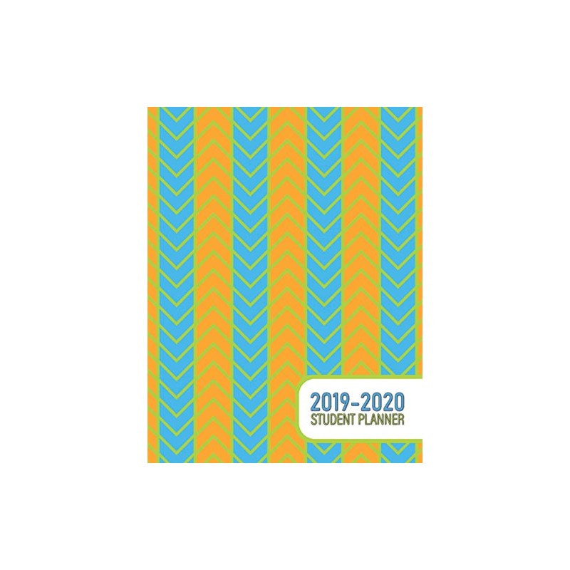 2019 - 2020 Student Planner: Neon Herringbone - Assignment Tracker,