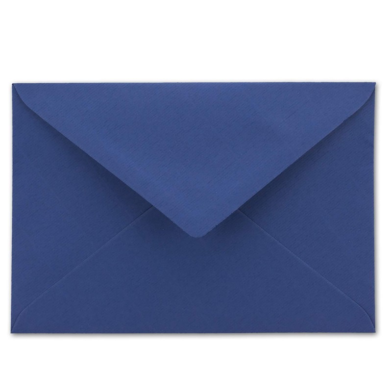 NEUSER PAPIER 75x Envelopes C5 - Dark Blue - lined