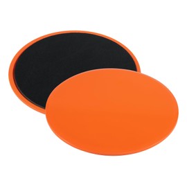 ZILLEEN Exercise Sliders for Working Out Orange Fitness Discs for Pilates Women Men, 2 Pack