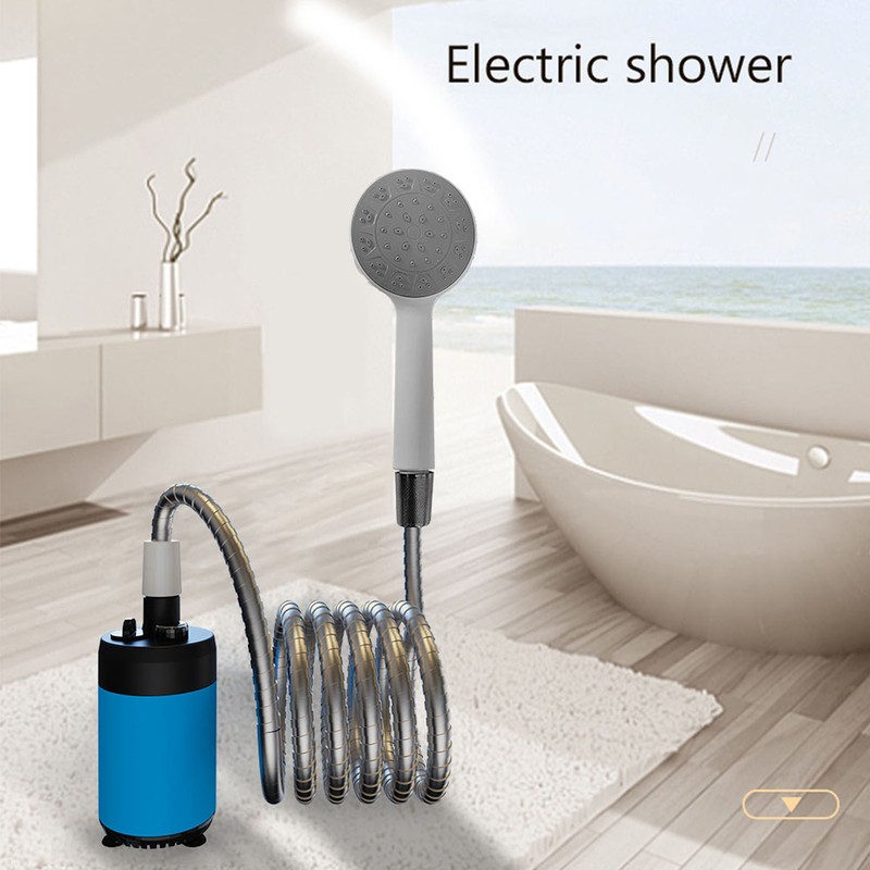 Portable Shower Camping Outdoor Shower Handheld Electric Shower Battery Powered