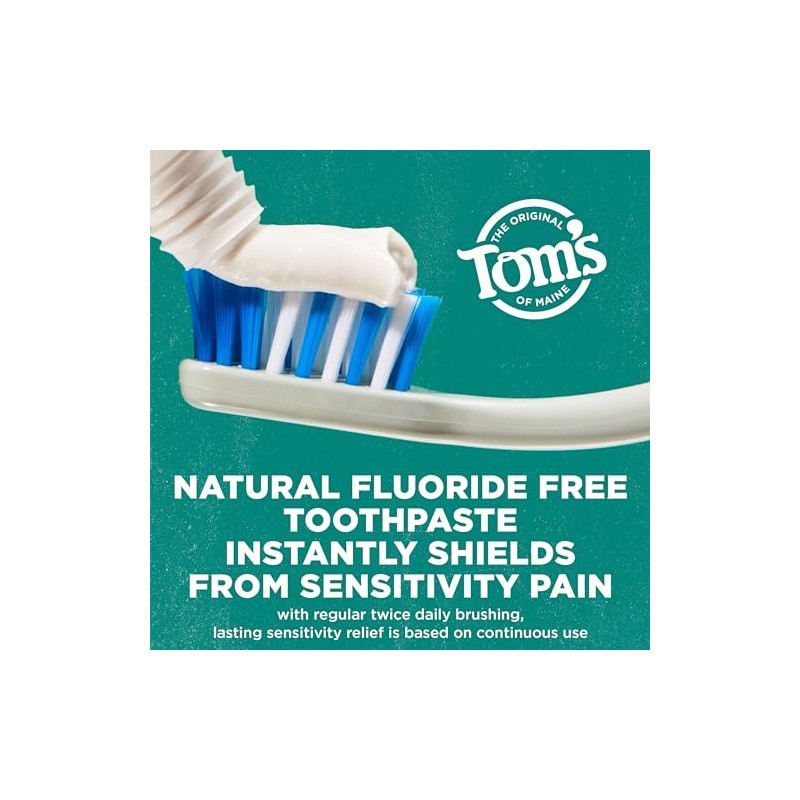 Tom's of Maine Rapid Relief Sensitive Natural Toothpaste Multi Pack,