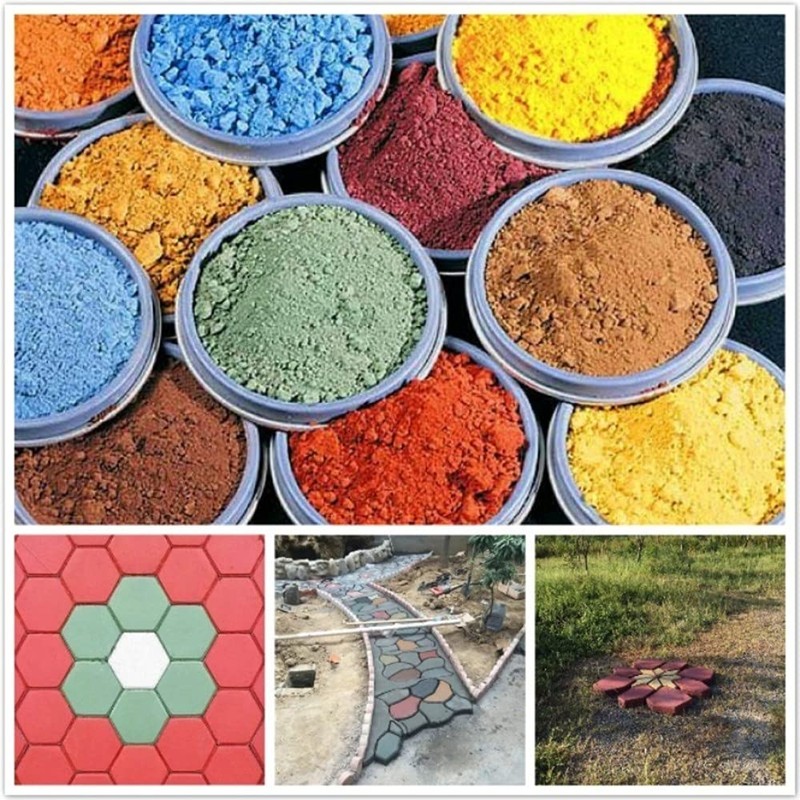 GOODTAKE Red Iron Oxide Pigment Manually Paving Concrete Personality Pavement