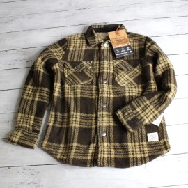 Weatherproof Vintage Boy's Fleece Plaid Shirt Jacket Youth Size 4 5 4T 5T Sherpa