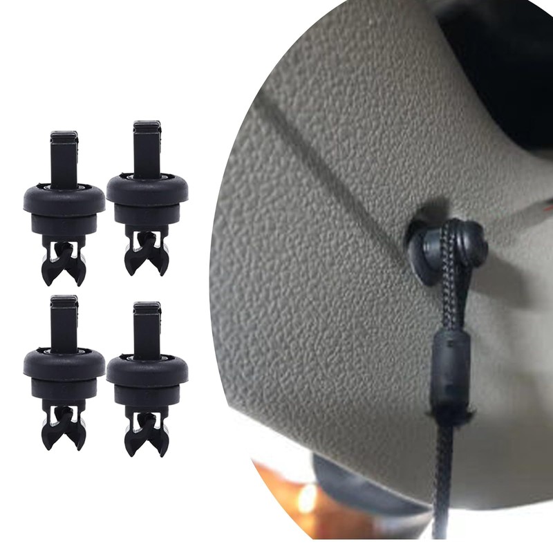 ANBOO 4 Black Plastic Car Clips for Renault Clio/Megane Tablet
