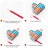 XALXMAW 10Pcs Lever Wire Connectors, 2 in 6 Out Mini