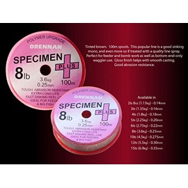 drennan specimen mono line 100m (8lb)