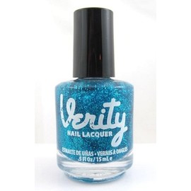 Verity Nail Lacquer - Sky Blue Glitter G05