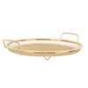 Stainless Steel Fruit Basket Double Handles Metal Mesh Drain Round