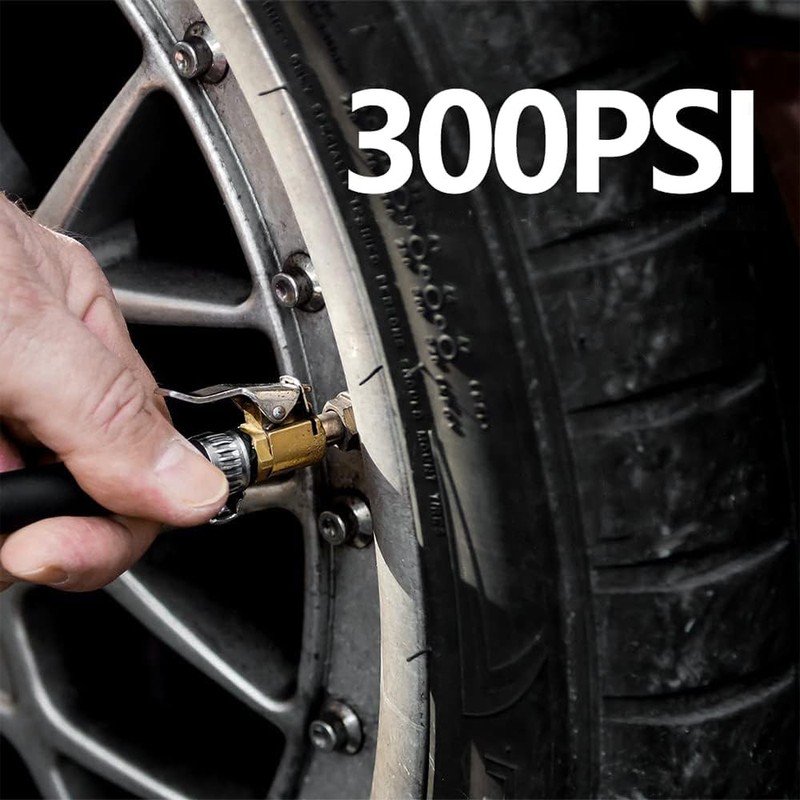 車 バイク エアーホースポンプ延長ホース 空気入れ タイヤインフレーション バルブ延長チューブ ポンプ タイヤバルブ接続 バイク/トラック/自転車/電気自動車/自動車用 (20cm)