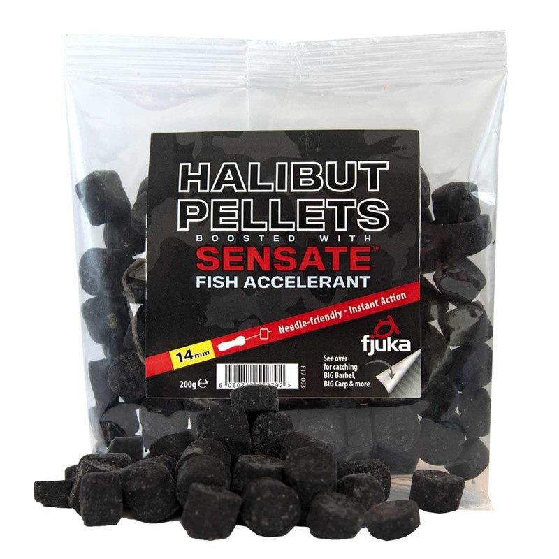 Fjuka Sensate Halibut Pellets 14mm 200g bag | Boosted big