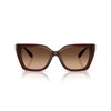 COACH Women's HC8408U Universal Fit Square Sunglasses, Milky Hazelnut/Brown Gradient,