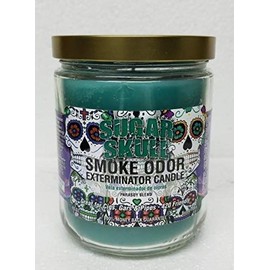 Smoke Odor Exterminator 13oz Jar Candle, Sugar Skull.