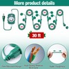 Feekoon 30 Ft Outdoor Extension Cord with Outlet Timer, Evenly