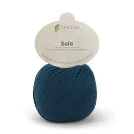 50 g Pascuali Sole, 90% Cotton (Pima), 10% Cashmere Wool, Colour: Neptune 45