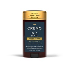 Cremo Palo Santo Antiperspirant & Deodorant for Men, 48-hour Sweat and Odor Protection, 2.65oz