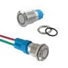 Aiqeer 2 Pcs 12 mm Momentary Push Button Switch, 12V