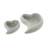 Earthenware Bowl Heart Set of 2