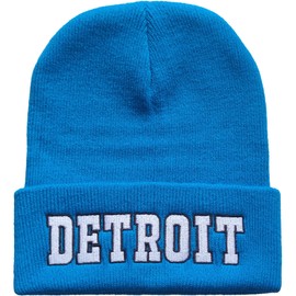 Zihogrc Football Fans Embroidered Beanie Knit Hat for Men Women Winter Hat