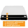 Sliding board made of acrylic, glossy black, 29 x 26