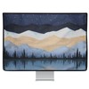 kwmobile Dust Cover for 31-32" monitor - Linen Monitor Protector