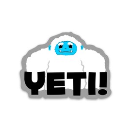 Yeti - Sticker, 3" Vinyl Sticker, Water Proof, Fade Proof, Laptop Sticker, Water Bottle Sticker
