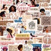 50 Pcs Prayer Board Supplies Black Women Prayer Stickers for